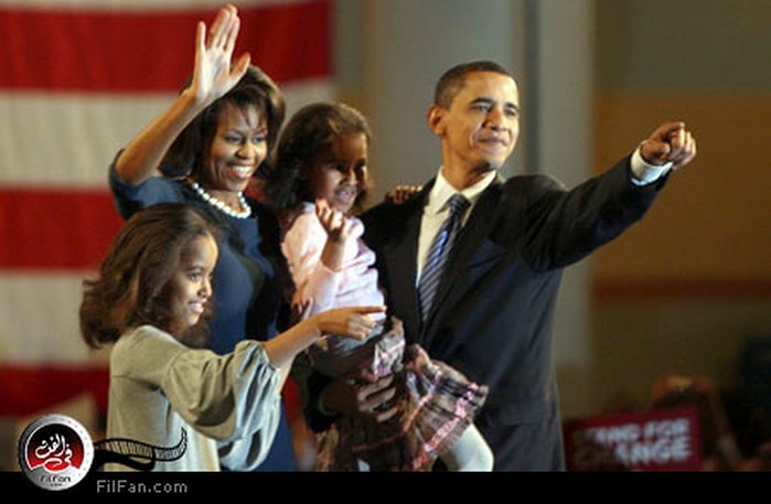 باراك أوباما وأسرته