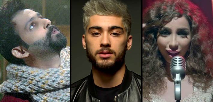 دنيا بطمة وزين مالك وحمد قطان