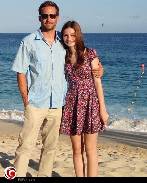 بول واكر مع ابنته