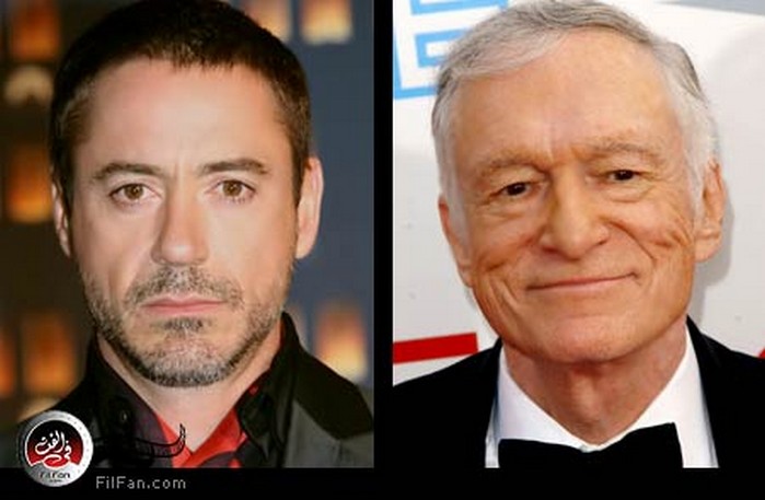 هيو هيفنر وروبرت داوني