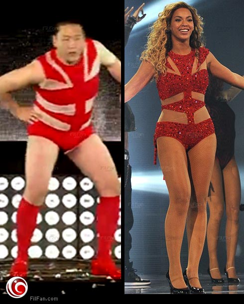 ساي يرتدي ملابس بيونسيه ويغني Single Ladies