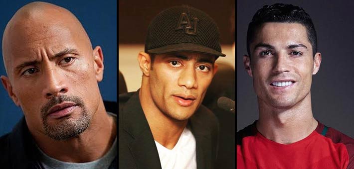 &quot;الصخرة&quot; دوين جونسون وكريستيانو رونالدو ومحمد رمضان