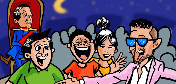 هل خطف رامز جلال الأضواء من عادل إمام؟ l رسوم: أحمد نبيل