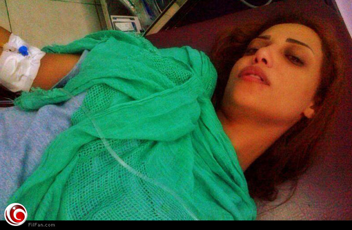 صورة لراندا فور نقلها للمستشفى