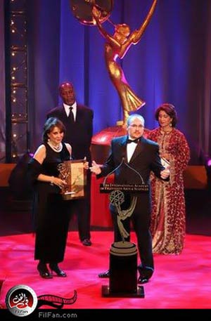 راوية راشد أثناء أحد التكريمات