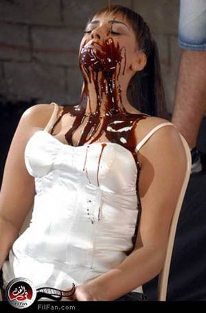 رويدا المحروقي أثناء تصوير كليب &quot;آي آي&quot;