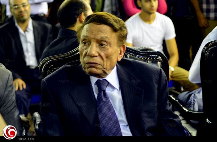 عادل إمام في عزاء خالد صالح