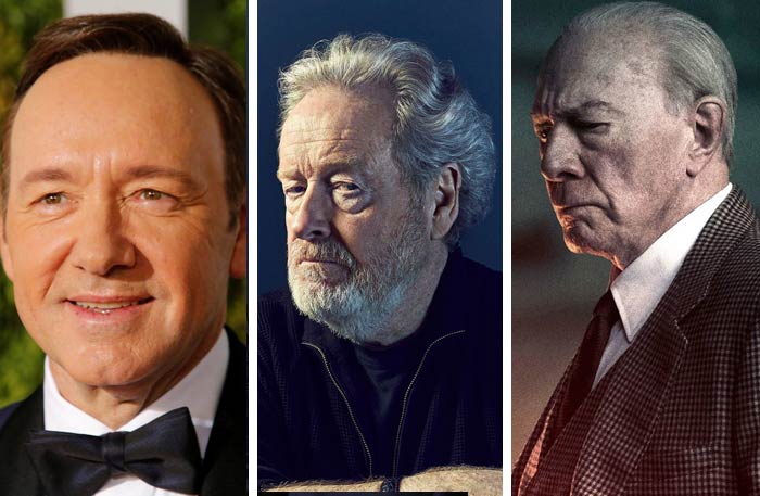 كريستوفر بلامر وريدلي سكوت وكيفين سبيسي