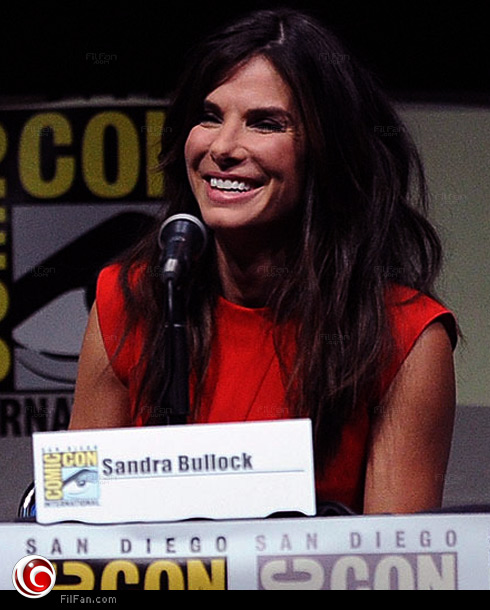 ساندرا بولوك خلال المؤتمر الصحفي للفيلم 