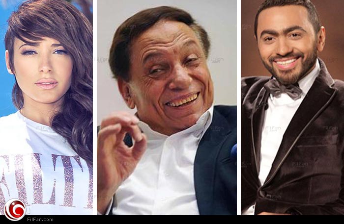 أين سيقضي تامر حسني وعادل إمام وساندي إجازة عيد الفطر؟