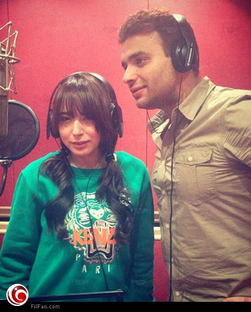 رامي وساندي في الأستوديو