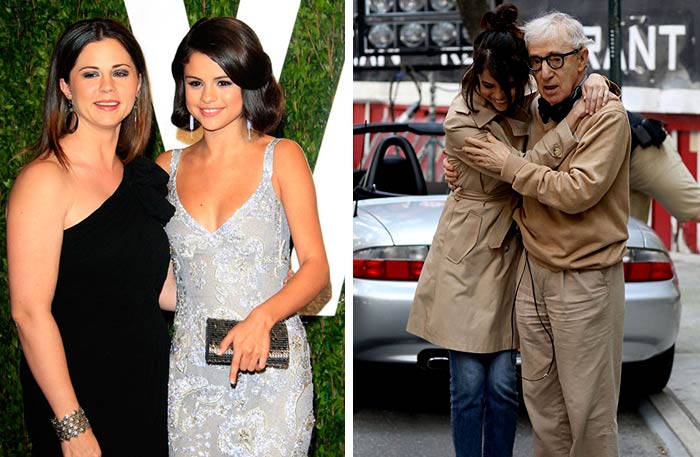 سيلينا جوميز ووالدتها وودي ألن