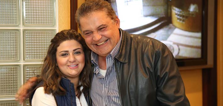 شذى مع المنتج محسن جابر