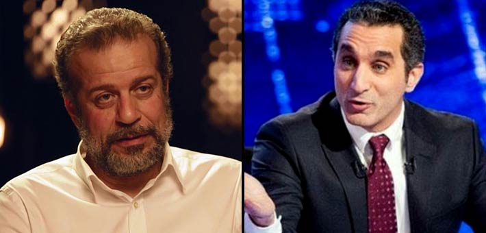 باسم يوسف وشريف منير