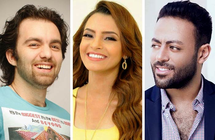 تامر عاشور وكارمن سليمان وشريف رمزي