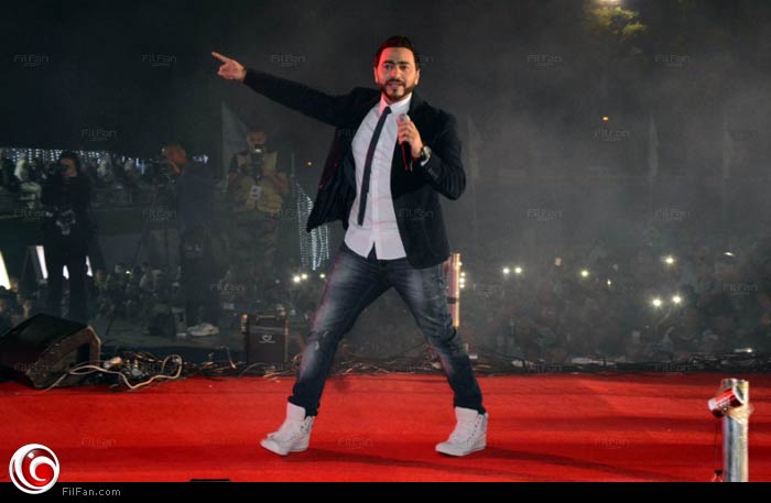 تامر حسني في الحفل