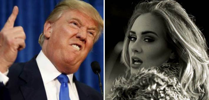 أديل ودونالد ترامب