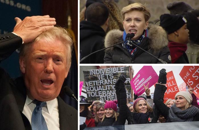 فنانات هوليوود ودونالد ترامب