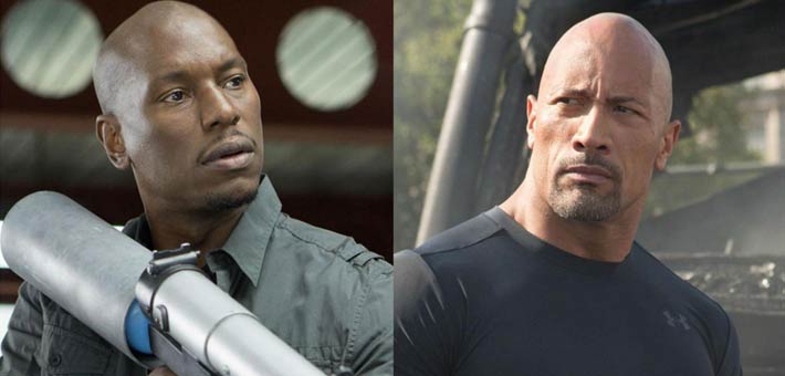 دوين جونسون وتيريس جيبسون