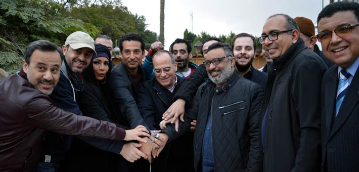 عمرو سعد يحتفل ببدء تصوير &quot;ولد فضة&quot;