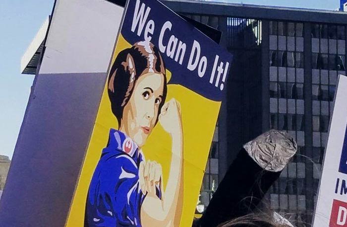 شعارات فيلم Star Wars في مسيرات مناهضة لترامب 