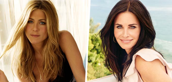 كورتني كوكس وجينيفر أنستون