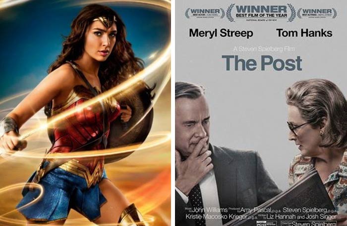 بوستر فيلمي The post و wonder woman 