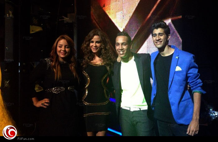 كارول سماحة مع Young Pharoz قبل إعلان إقصائهم