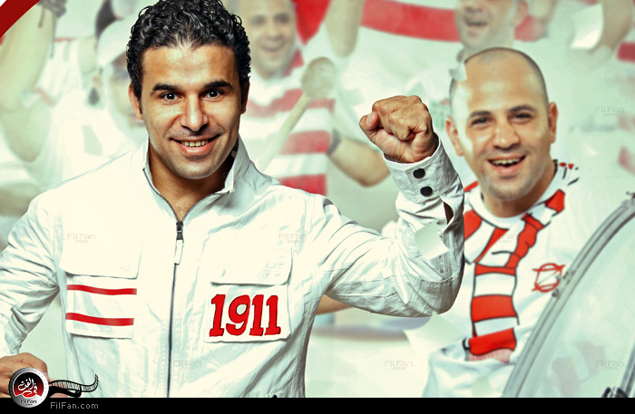 عزيز الشافعي والغندور في أحد الملصقات الدعائية للألبوم