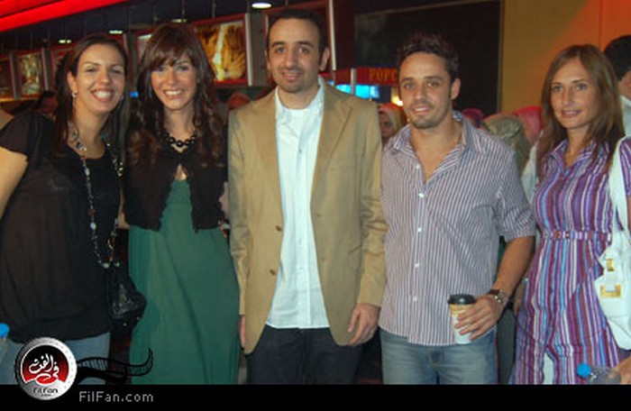 المخرج عمرو سلامة و بسمة في العرض الخاص لفيلم &quot;زي النهارده&quot;