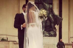 لاميتا وفستانها الأبيض