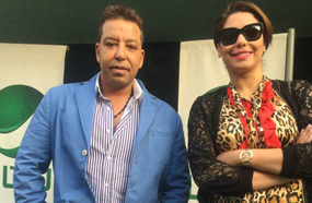 هدى سعد وسعيد إمام في شركة روتانا في مصر