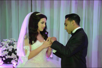 محمد أسامة وعروسه رويدا سالم 