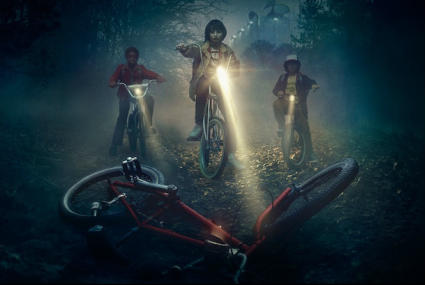 لقطة من مسلسل Stranger Things