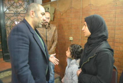 محسن منصور في عزاء أحمد راسم