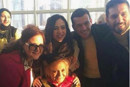 حسن الرداد ورامي رضوان ودلال عبد العزيز برفقة نادية لطفي