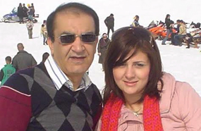 شذى مع والدها ممدوح غريب