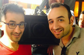 أحمد حلمي مع المخرج عمرو سلامة