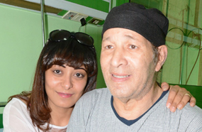 سعيد صالح وزوجته 