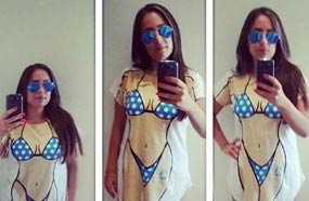 ريم البارودي بملابس البحر التي أثارت الجدل