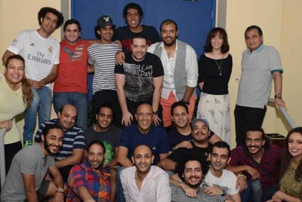 أشرف عبد الباقي وابطال "مسرح مصرط