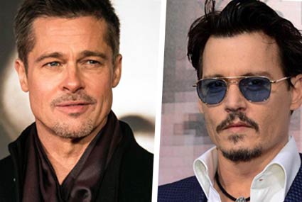 جوني ديب وبراد بيت