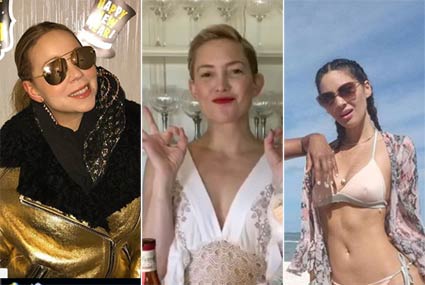 نجمات هوليوود يحتفلن بالعام الجديد