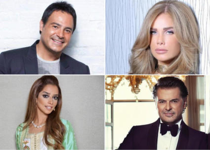 نيكول سابا وعاصي الحلاني وراغب علامة وبلقيس فتحي
