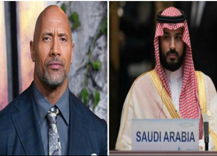 ولي العهد السعودي الأمير محمد بن سلمان ودواين جونسون