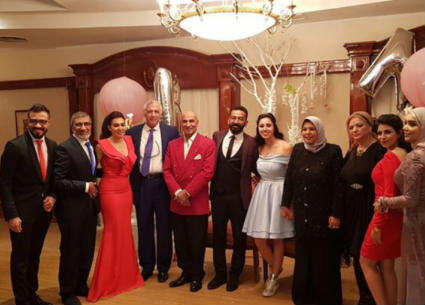 ميرهان حسين وأسرتها.