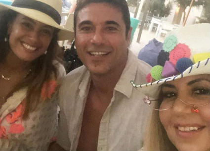 بوسي شلبي مع أحمد عز وهند صبري.