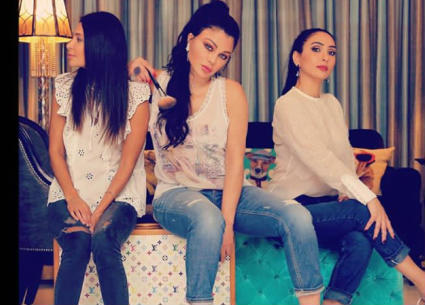 جلسة تصوير جديدة لعليا وهيفا وهنا