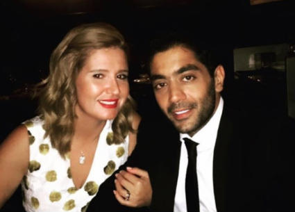 هنا شيحة وأحمد فلوكس في صورة من عقد قرانهما