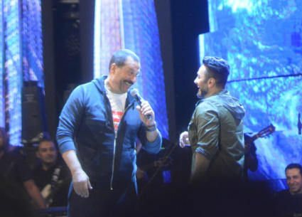 حفل تامر حسني في الجامعة الأمريكية